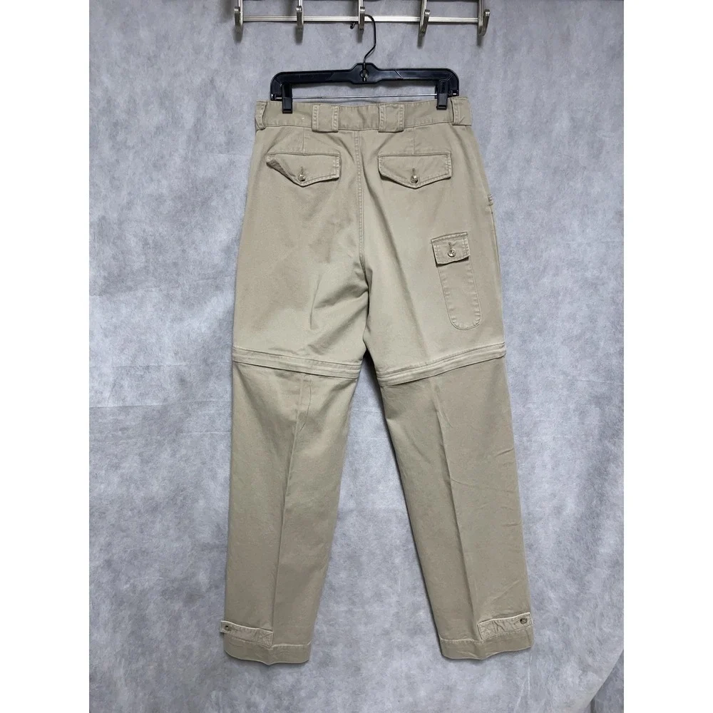VTG Banana Republic Pants Men's 31X33 Chino Twill Convertible Safari Straight